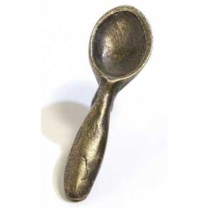 Emenee MK1056-ABR Home Classics Collection Spoon 3-1/8 inch x 3/4 inch in Antique Matte Brass gatherings Series